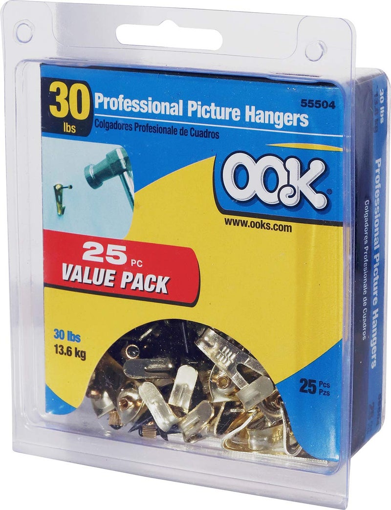 OOK 535890 Professional Picture Hangers, Art Hangers, Padded, Reusable Picture Hooks, 30lb (25 set) - Image 3
